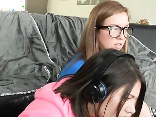 lesbian games in front of camera